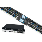 Chatsworth Monitored eConnect PDU | Black | Horizontal 2U | C20 to IEC 15A 1P+N+E Input