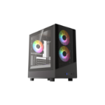 VIDA SPIRE M MATX BLACK GAMING CASE Micro Tower