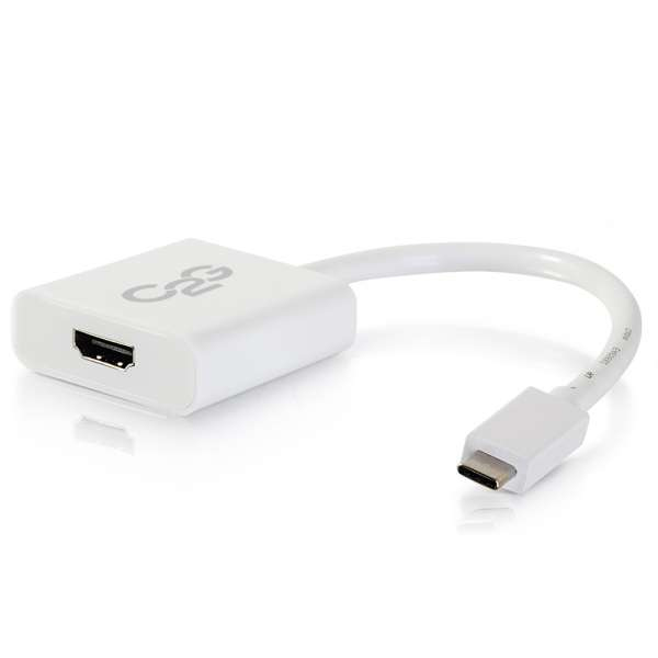 29475 C2G USB 3.1 USB-C TO HDMI AUDIO/VIDEO ADAPTER 4K 30HZ - WHITE (TAA COMPLIANT)