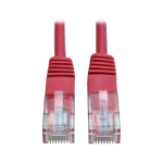 Tripp Lite N002-003-RD Cat5e 350 MHz Molded (UTP) Ethernet Cable (RJ45 M/M), PoE - Red, 3 ft. (0.91 m)