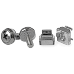 StarTech.com 50 Pkg M5 Mounting Screws and Cage Nuts for Server Rack Cabinet CABSCREWM5