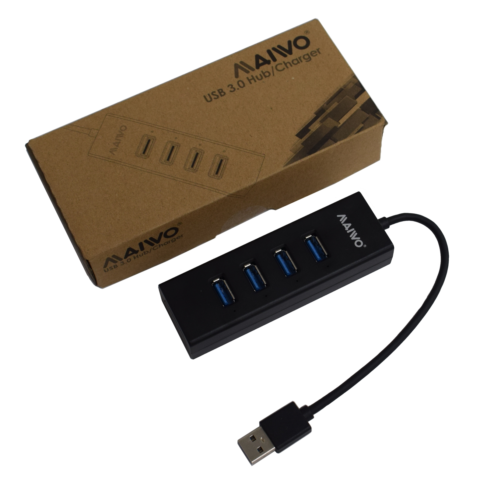 Image of MAIWO KH304 4 Port USB 3.0 Hub & Charger