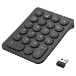 Deltaco TB-125 numeric keypad Laptop/PC RF Wireless Black
