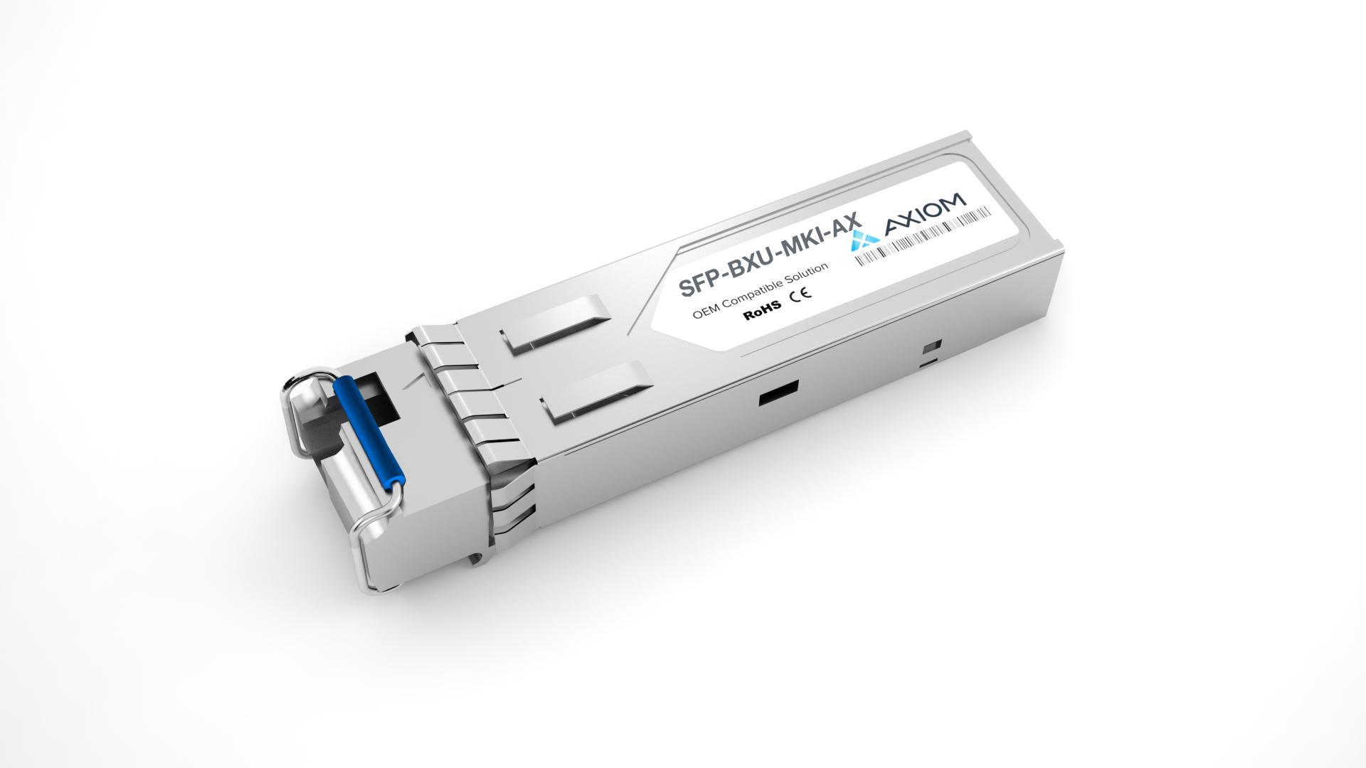 Axiom SFP-BXU-MKI-AX Compatible 1G SFP 10 km Transceiver Axiom SFP-BXU-MKI-AX Compatible 1G SFP 10 km Transceiver