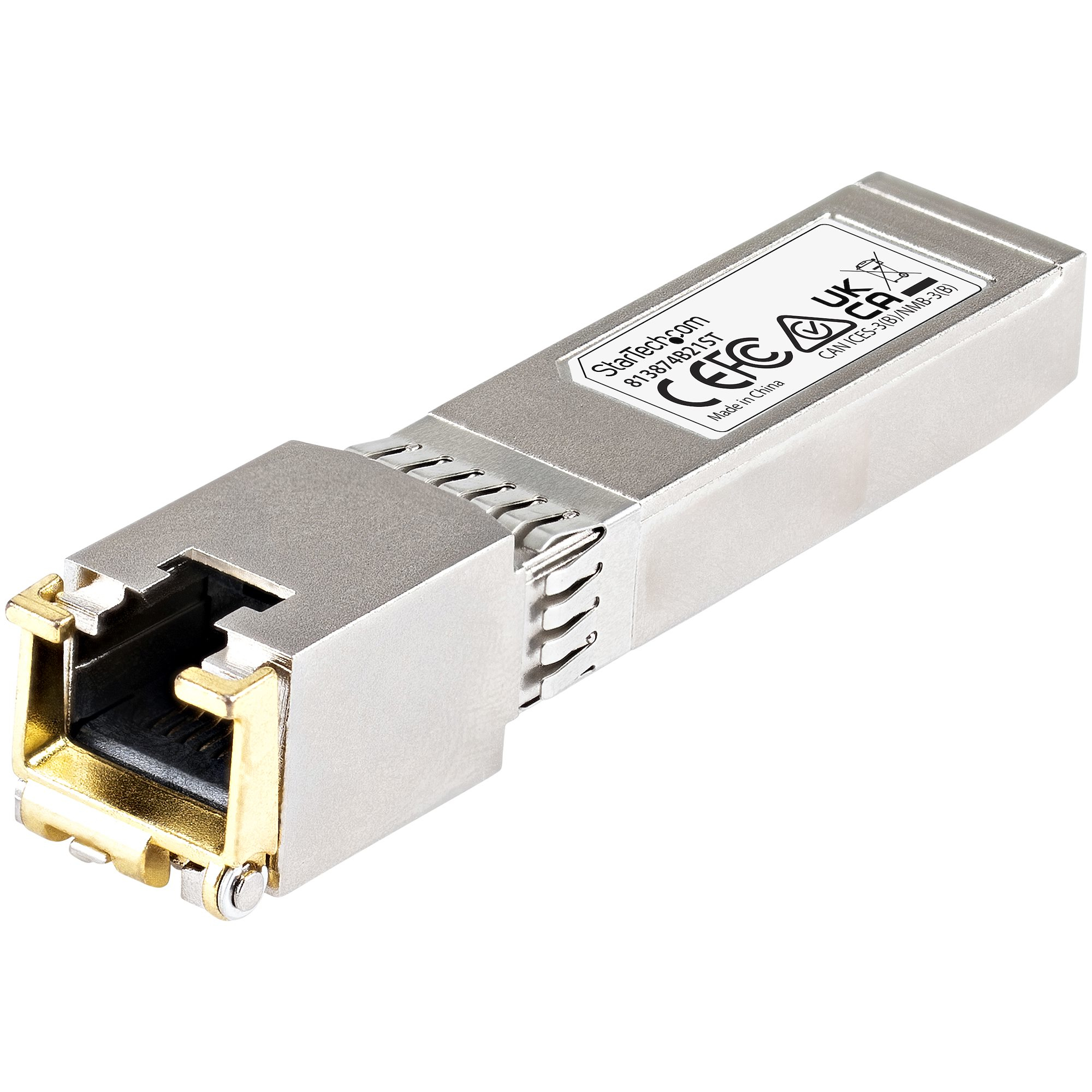 Image of StarTech.com HPE 813874-B21 Compatible SFP+ Module - 10GBASE-T -...