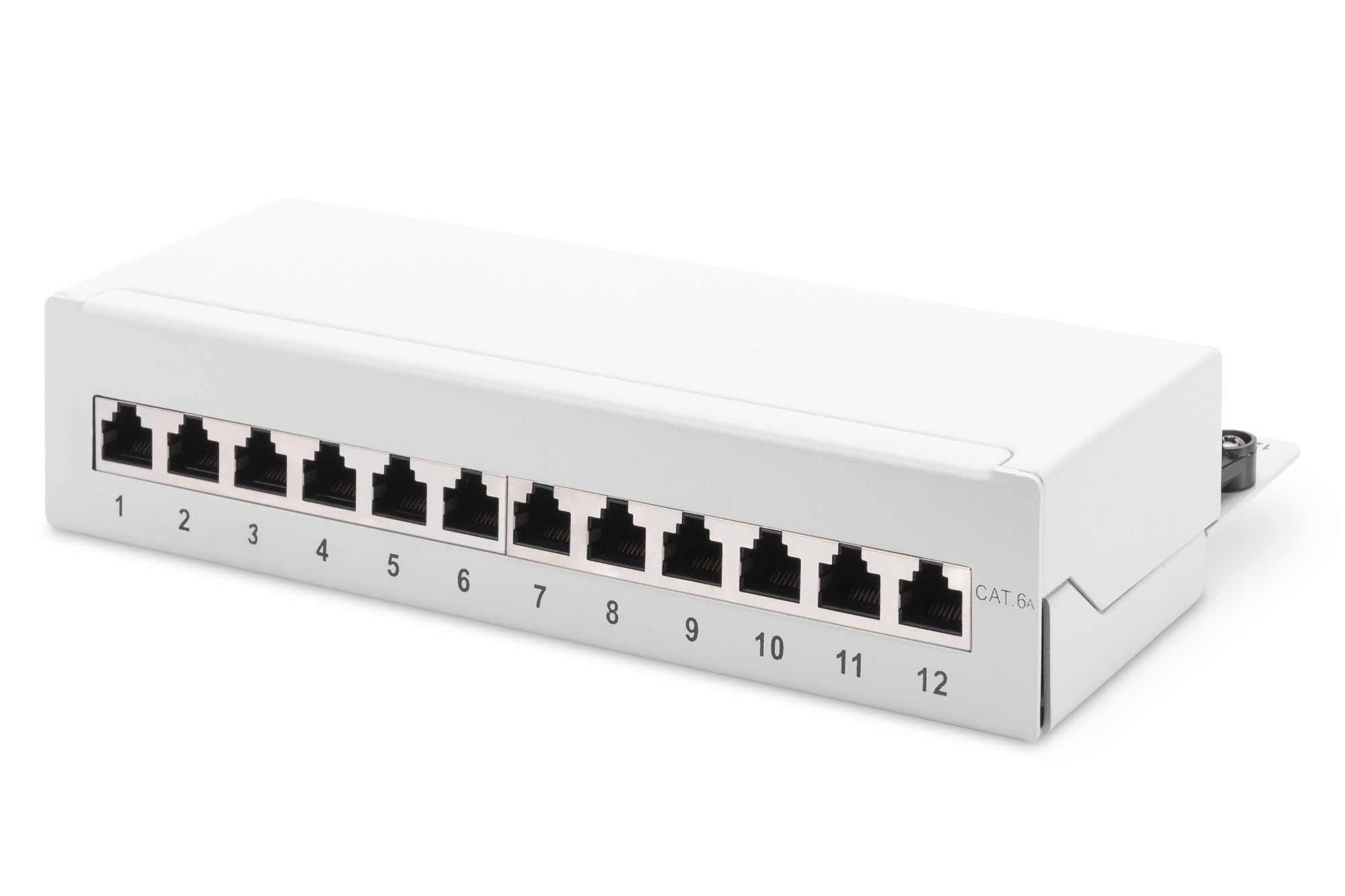 Image of Digitus Desktop CAT 6A, Class EA patch panel, shielded, grey