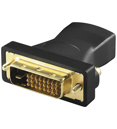 Alcasa HDMI - DVI F/M Black