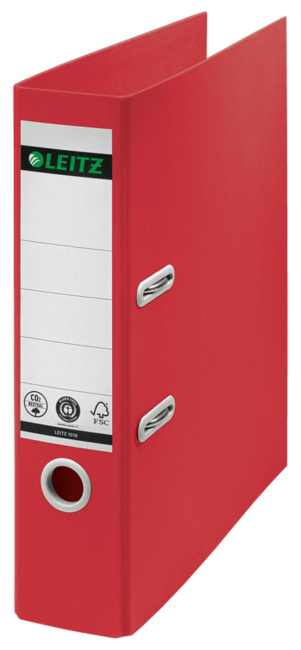 Image of Leitz 10180025 ring binder A4 Red