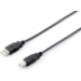 Equip USB 2.0 Type A to Type B Cable, 1.0m , Black