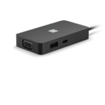 Microsoft Surface USB-C Travel Hub Wired USB 3.2 Gen 2 (3.1 Gen 2) Type-C Black