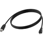 Vision TC 1MUSBBMB/BL USB cable 1 m USB 2.0 Micro-USB B USB B Black