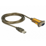 DeLOCK 65840 serial cable Black, Yellow 1.5 m USB Type-A DB-9