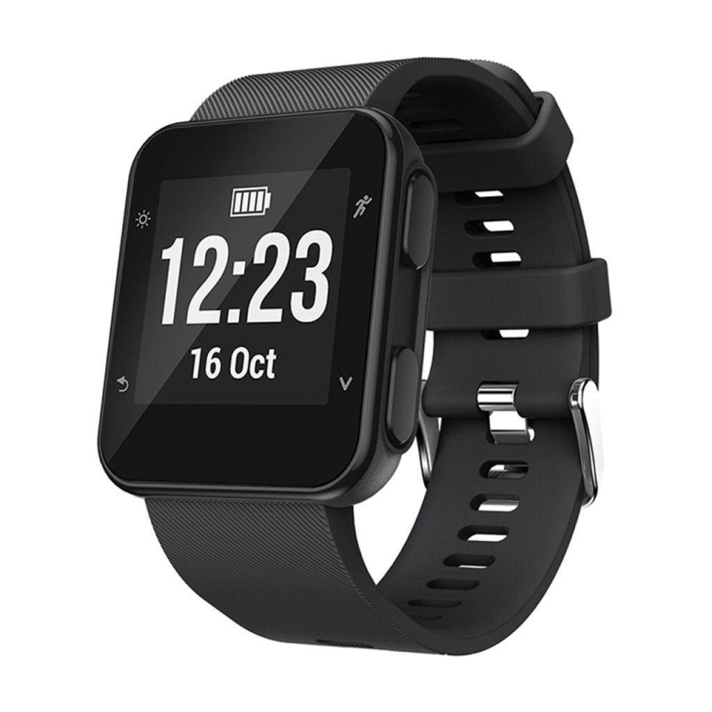 EU Product - Forerunner 35 / 30 Sport Silicone Watch Band - Black thumbnail