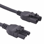 Cablenet 1m GST18 Male - Female Wieland Black PVC Power Leads