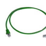 TelegÃ¤rtner Cat.7 MP8 FS 600 LSZH 0.5m; 1x90-degrees networking cable Green