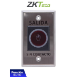 ZKTeco ZKTECO TLEB102 - Botón de Salida sin Contacto - Serie K11, Indicador LED, Acero Inoxidable, 12 VCC, Función NC/NO, Distancia de Detección hasta 10 cm