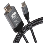 Maplin C019 video cable adapter 2 m USB Type-C HDMI Black, Silver