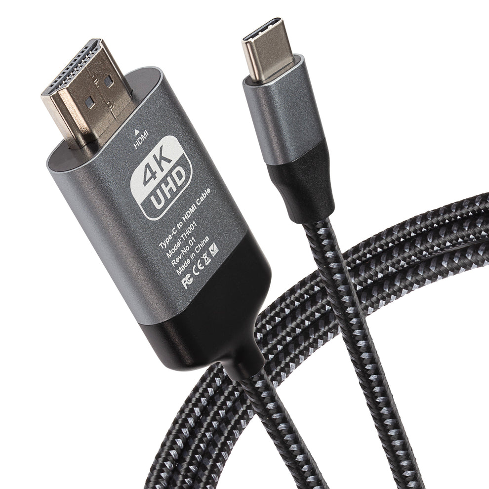 USB-C to HDMI Cable Supports Ultra HD 4K@60Hz V3.1 - 2m thumbnail