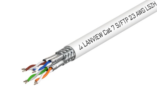 Lanview LVN122506 networking cable White 500 m Cat7 SF/UTP (S-FTP)