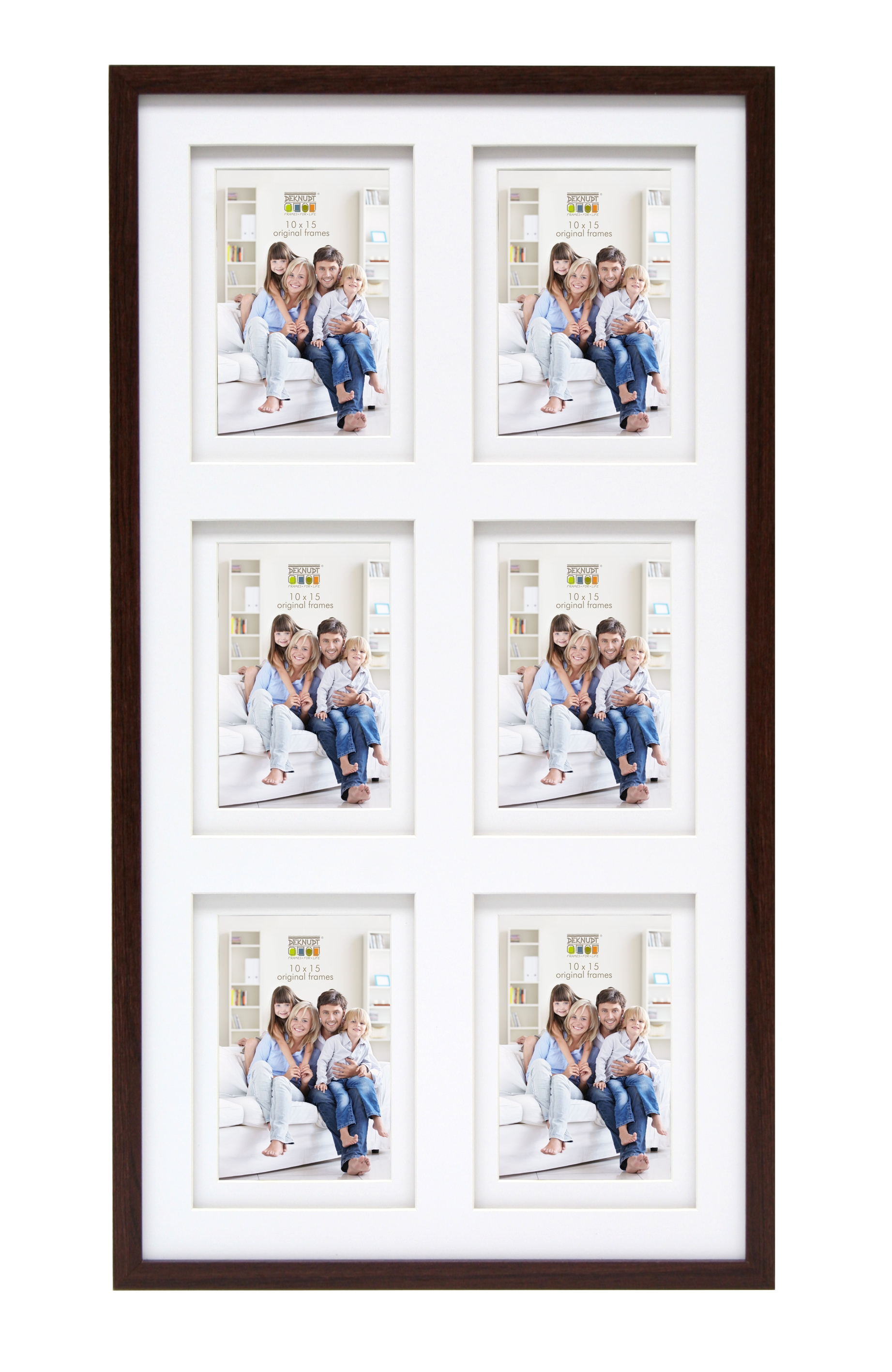 Image of Deknudt S65KQ6 - Carton Wood - Brown - Multi picture frame - 10 x...