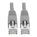 Tripp Lite N262-015-GY Cat6a 10G Snagless Shielded STP Ethernet Cable (RJ45 M/M), PoE, Gray, 15 ft. (4.57 m)