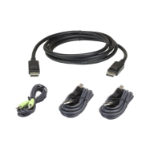 ATEN 2L-7D02UDPX4 KVM cable Black 70.9" (1.8 m)