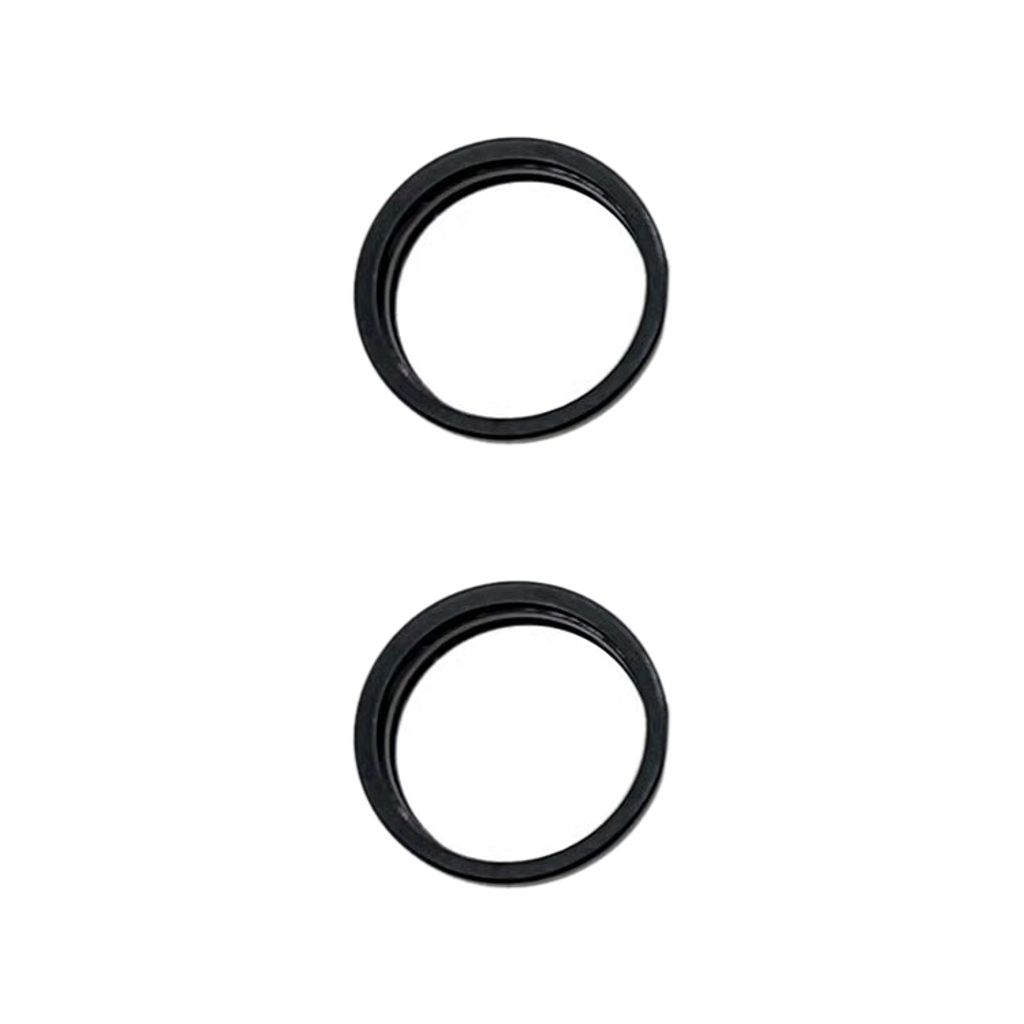 EU Product - iPhone 15 Pro / 15 Pro Max back camera metal outside protector hoop ring, 3-pack - Black thumbnail