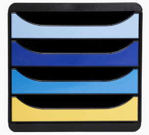 Image of Exacompta Big Box Bee Blue - Assorted Colours - New