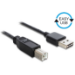 DeLOCK 3m USB 2.0 A - B m/m cable USB USB A USB B Negro