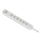 Qoltec 50284 surge protector White 6 AC outlet(s) 230 V 1.8 m