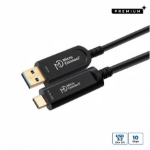 Microconnect MC-USB3.2CA10OP USB cable USB 3.2 Gen 2 (3.1 Gen 2) 10 m USB A USB C Black