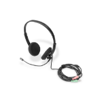 Digitus DA-12202 hoofdtelefoon/headset Bedraad Hoofdband Kantoor/callcenter Zwart