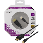 Deltaco DP-1121-K DisplayPort cable 2 m Mini DisplayPort Black