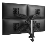 Chief KX Low-Profile Quad Monitor Arms 81,3 cm (32") Bureau Zwart