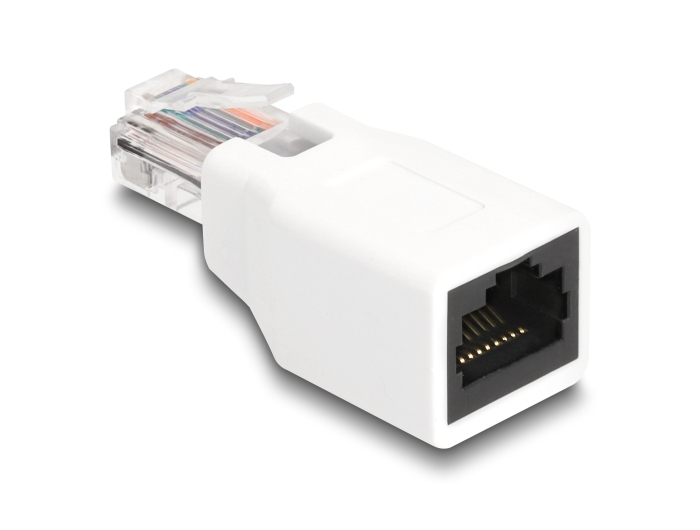 EU Product - RJ50 Adapter Stecker zu Buchse wei� thumbnail