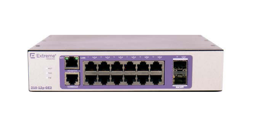 Image of Extreme networks 210-12P-GE2 Managed L2 Gigabit Ethernet...