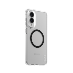 PanzerGlass CARE by ® Flagship Case Transparent Urban Combat w. Black Qi Compatible Samsung S25 Edge mobiele telefoon behuizingen Hoes Transparant