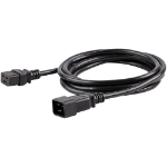 StarTech.com 3m Heavy Duty Stroom Verlengkabel, IEC 320 C19 naar IEC 320 C20 Voedingskabel, 15A 250V, 14AWG, Zwart, Stevige Stroomkabel, IEC 320 C19 naar IEC 320 C20 AC Verlengkabel, UL-Listed