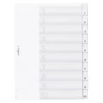 Durable 6821-19 Numeric tab index Transparent