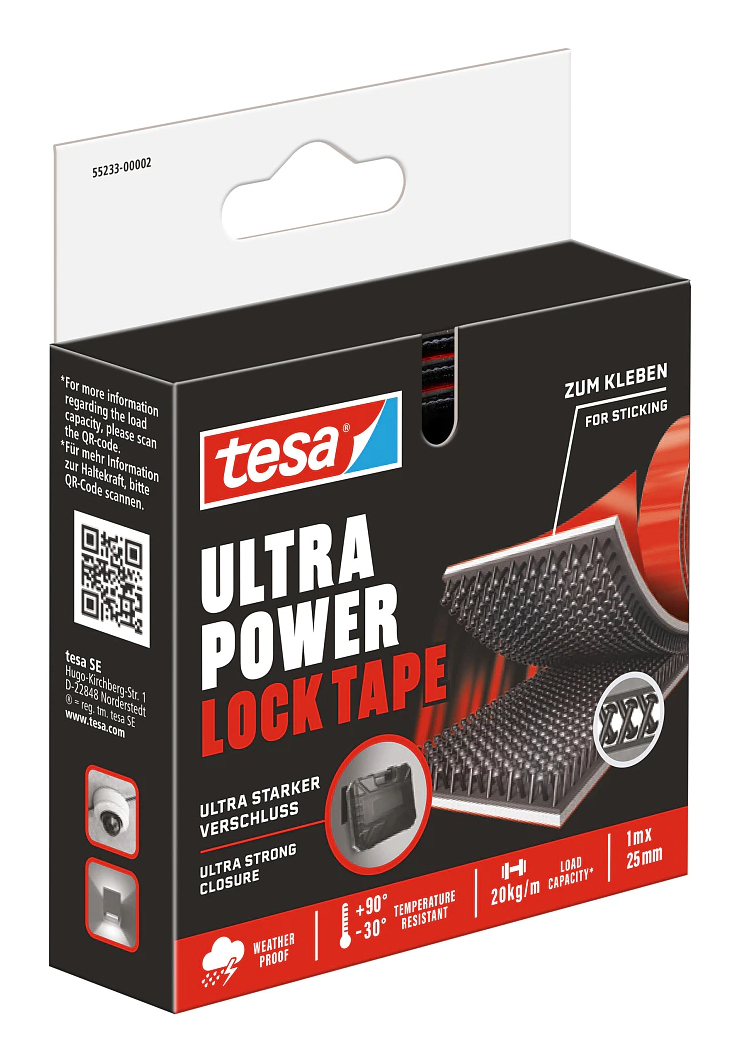 TESA 552330000200 hook/loop fastener Black. Red 1 pc(s)