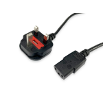 Equip 112300 power cable Black 2 m BS 1363 C13 coupler