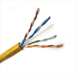 Weltron 1000ft Cat6 550MHz UTP networking cable Yellow 12000" (304.8 m) U/UTP (UTP)