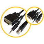 Raritan RSS-CBL-DVI KVM cable Black 1.8 m