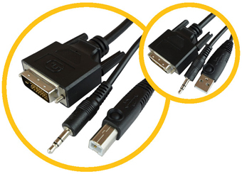 Raritan RSS-CBL-DVI KVM cable Black 1.8 m