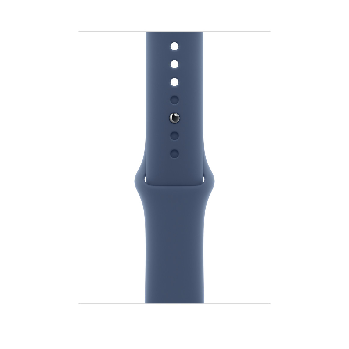 Apple MXLW3ZM/A smart wearable accessory Band Blue Fluoroelastomer