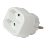 LogiLink LPS218 power extension 2 AC outlet(s) Indoor White