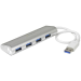 StarTech.com Concentrador Portátil USB 3.0 de 4 Puertos - Hub con Cable Incorporado