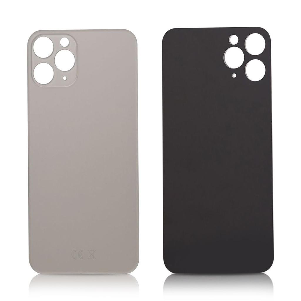 EU Product - iPhone 11 Pro Max Back glass without logo High Quality Silver thumbnail