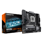 GIGABYTE B850M EAGLE WIFI6E Motherboard - AMD Ryzen 9000 Series CPUs, 8+2+2 Phases Digital VRM, up to 8200MHz DDR5 (OC), 1xPCIe 5.0 + 1xPCIe 4.0 M.2, WIFI 6E, 2.5 GbE LAN, USB 3.2 Gen 2
