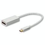 AddOn Networks USBC2DPMFAL-AA video cable adapter 7.87" (0.2 m) USB Type-C DisplayPort Aluminum